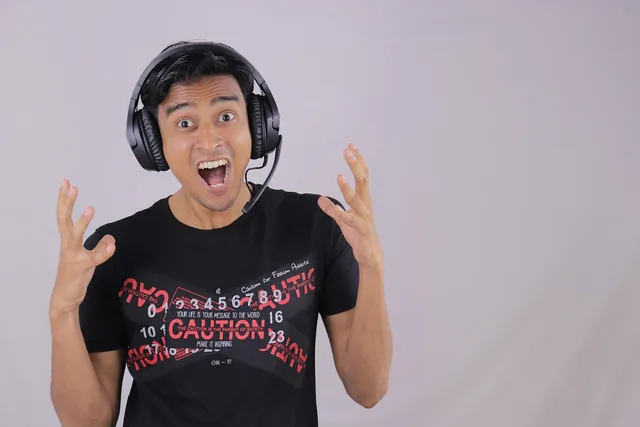 headset, man wearing a headset, headphone, music, listening, man, guy, male, man listening to music, excited, shouting, saiyed irfan anwarhushen, headphone, excited, excited, excited, excited, excited. Customer service software: marketplace inbox fit checks