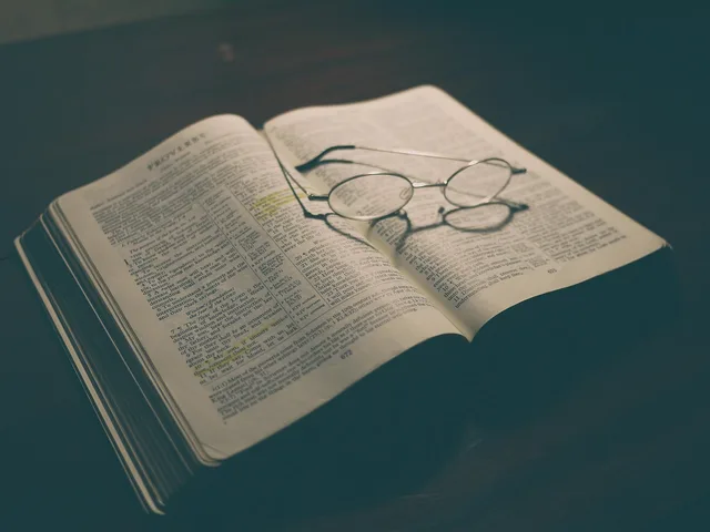 bible, book, eyeglasses, pages, reading, bible, bible, bible, bible, bible. Reading a marketplace software contract for identity, money, audit and exit
