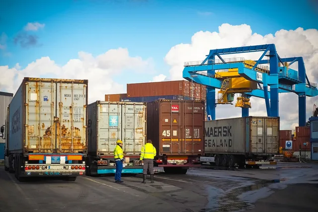 container, container port, port, freight, transport, carrier, delivery, traffic, logistics, were, storage, import, export, shipment, trade, metal, rust, stole, stacked, transshipment point, truck, crane, container crane, workers, people, container, delivery, logistics, logistics, logistics, logistics, logistics, export, trade, truck, truck. Cardiff, Bristol and Liverpool compared on Welsh and South West seller support